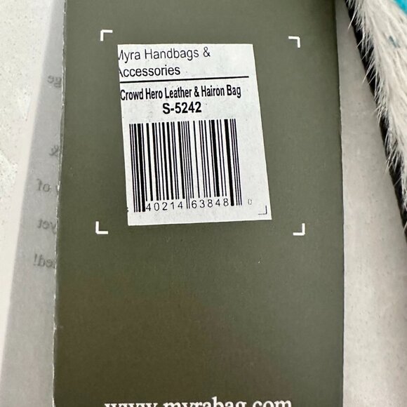 🐄 Myra Bag “Crowd Hero” Leather & Hairon Crossbody – Style S-5242 – NWT - Picture 4 of 7